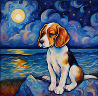 Thumbnail for Good Dog Beagle At Night