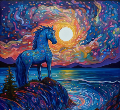Horse On a Magical Night