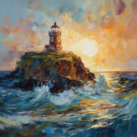 Thumbnail for Lonely Lighthouse At Sunset