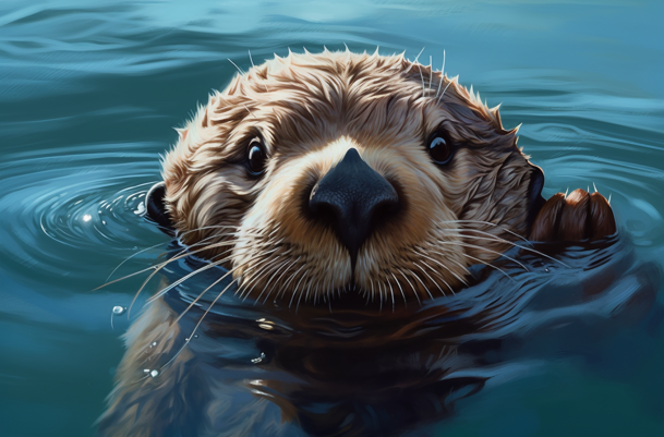 Peek-A-Boo Sea Otter