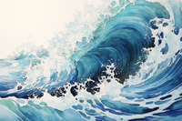 Thumbnail for Beautiful Blue Sea Wave