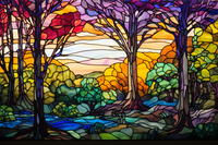 Thumbnail for Beautiful Stained Glass Forest