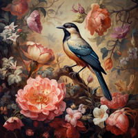 Thumbnail for Blue Bird And Flowers