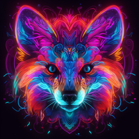 Thumbnail for Neon Glowing Fox