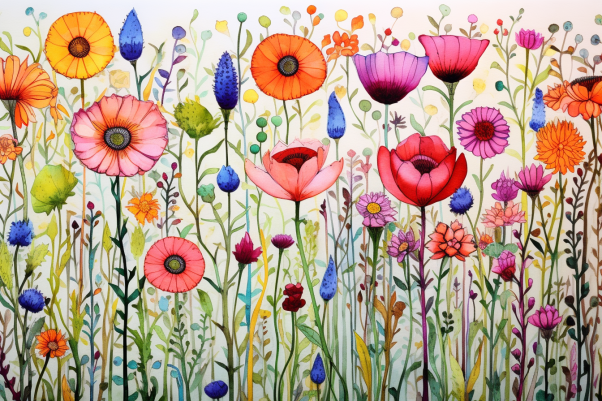 Amazing Wildflowers  Paint by Numbers Kit