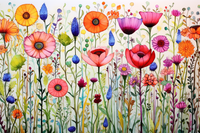 Thumbnail for Amazing Wildflowers  Paint by Numbers Kit