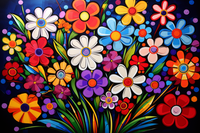 Thumbnail for Bright Playful Collection Of Flowers