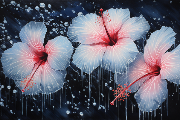 Hibiscus Water Drops