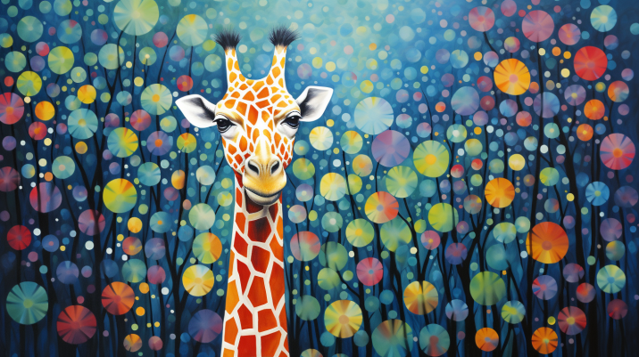 Enlightened Giraffe  Paint by Numbers Kit