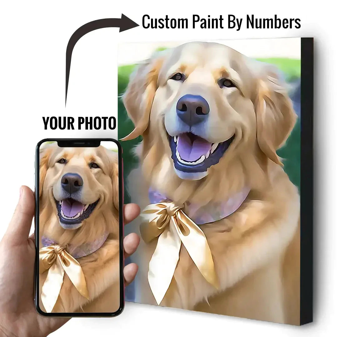 Custom Paint By Numbers Personalized Photo 16X20In - 40X50Cm