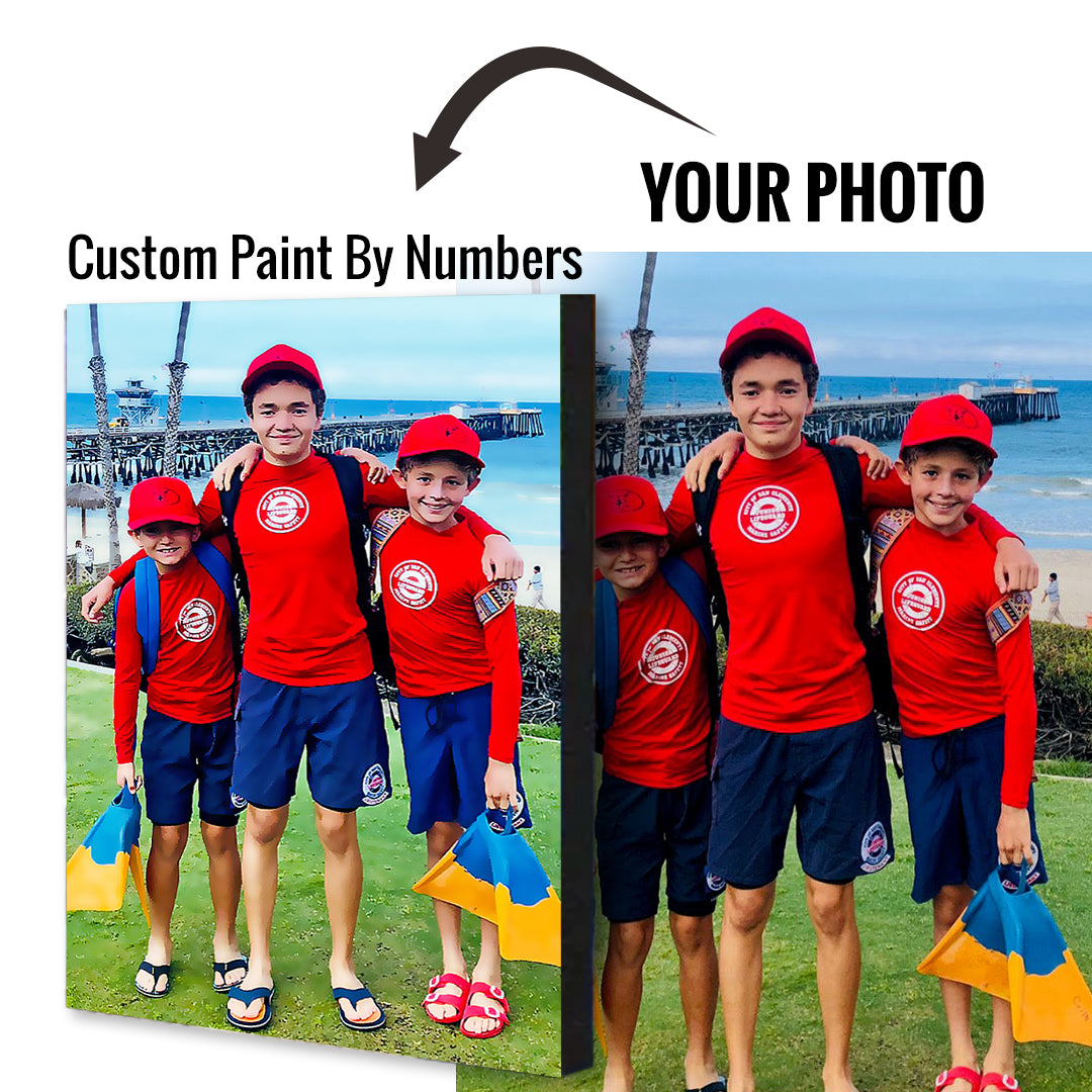 Custom Paint By Number Photo Kits for Adults & Kids