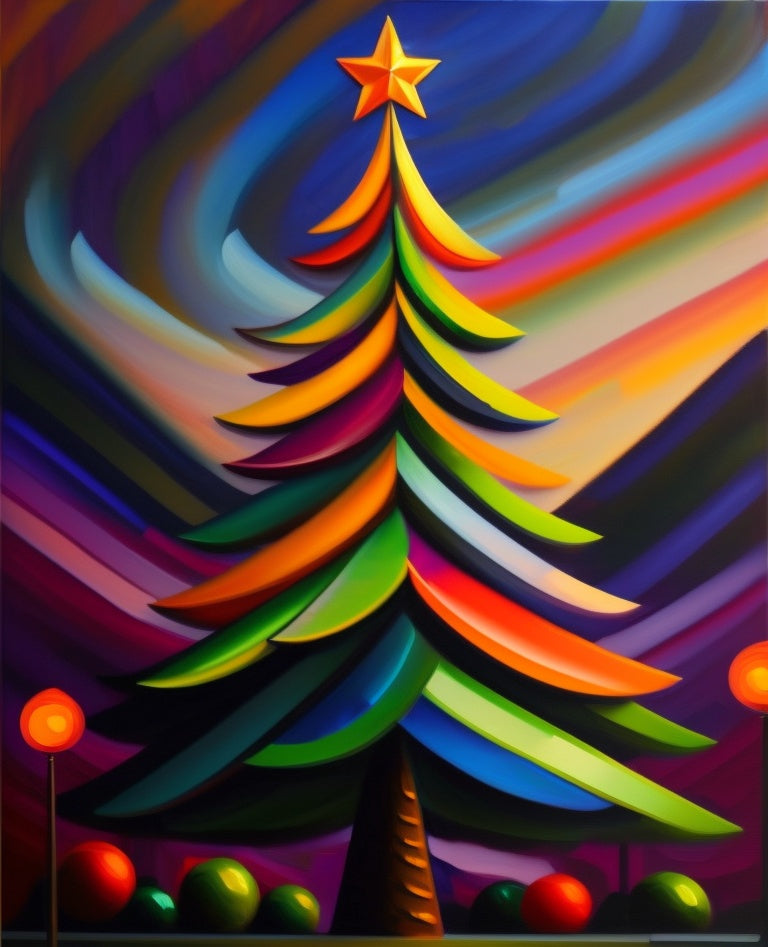 Abstract Vibe Christmas Tree