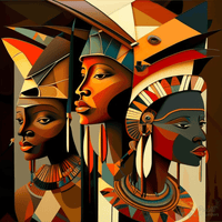 Thumbnail for African Art Deco Paint By Numbers Kit