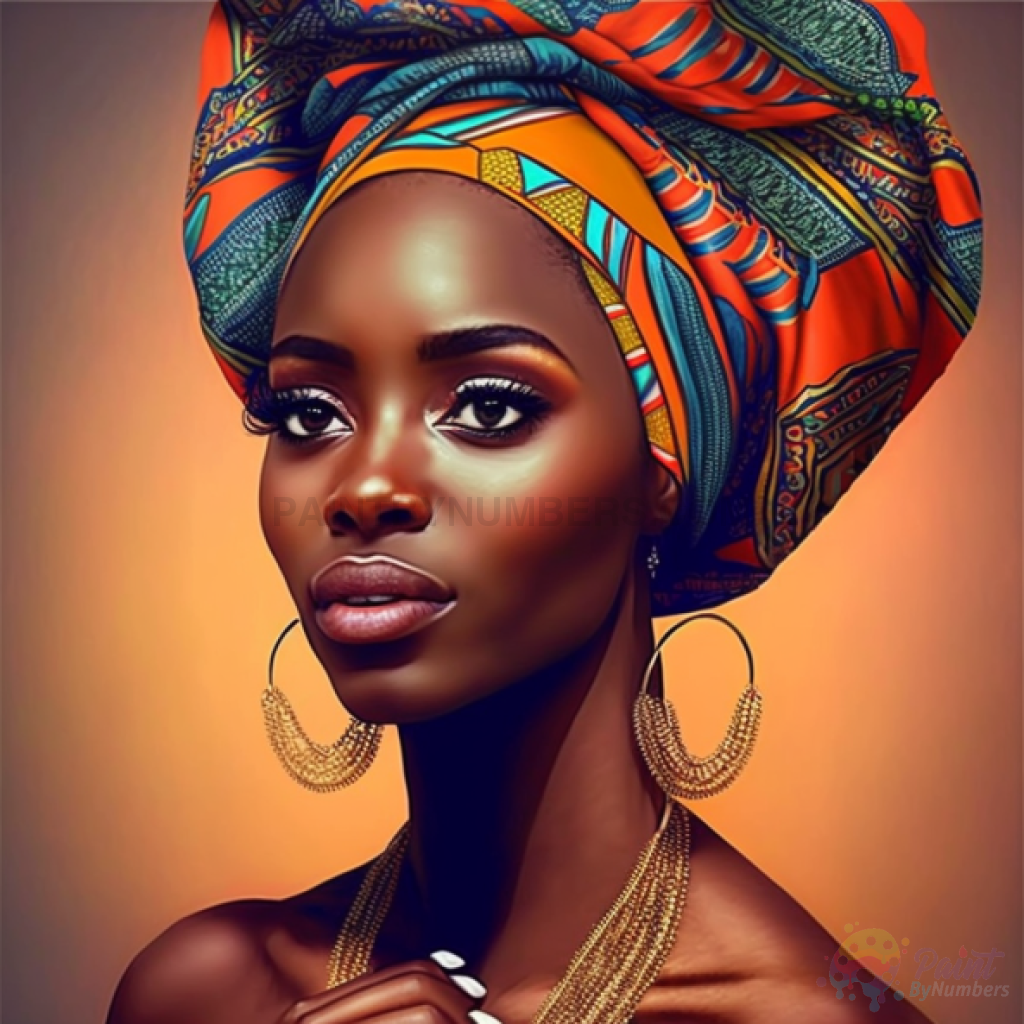 African Beauty Paint By Numbers Kit