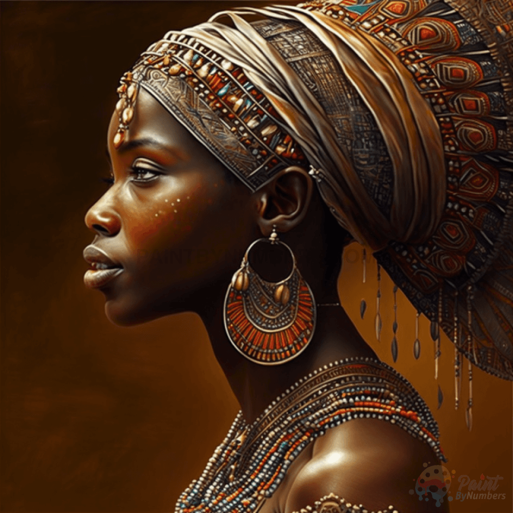 African Woman Paint By Numbers For Adults