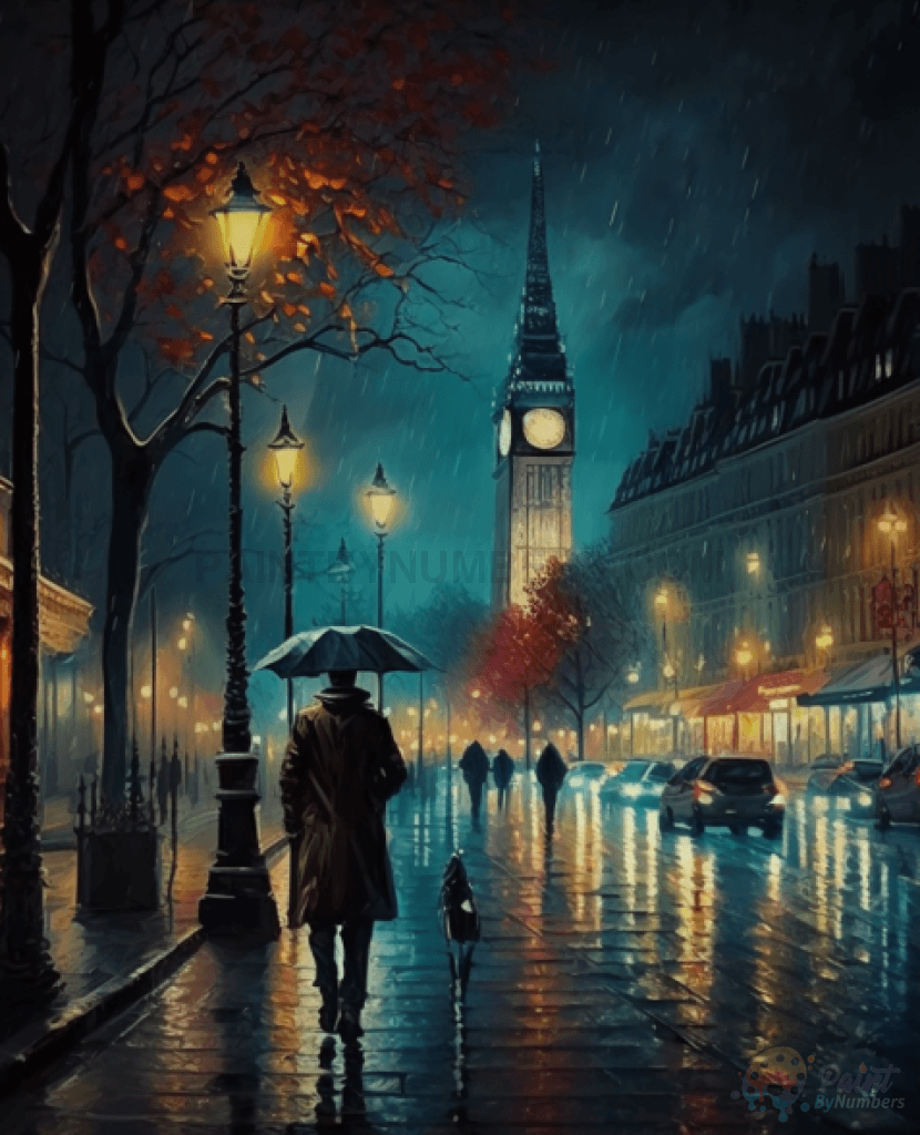 Big Ben At Night Paint By Numbers Kit