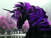 Thumbnail for Black Unicorn Paint By Numbers Kit