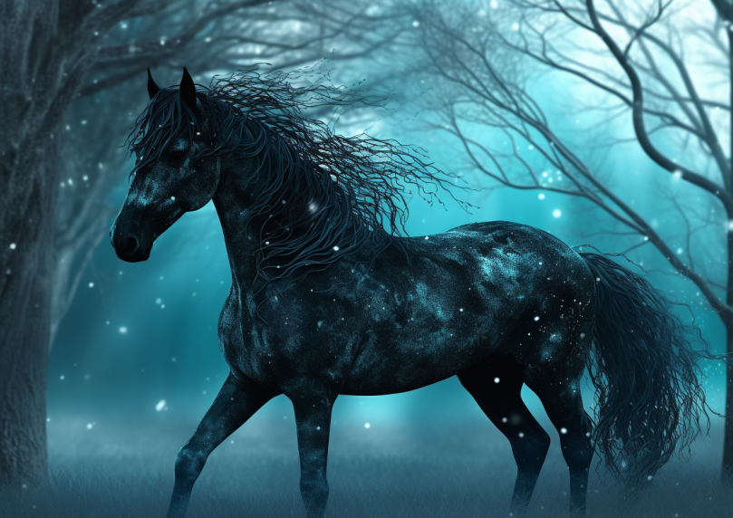 Blue Night Horse