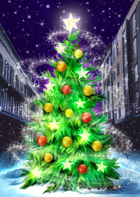Thumbnail for Brightly Lit Christmas Tree Paint By Numbers Kit