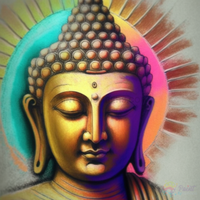 Thumbnail for Buddha Glow Paint By Numbers Kit