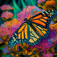 Thumbnail for Butterfly In The Garden Paint By Numbers Kit