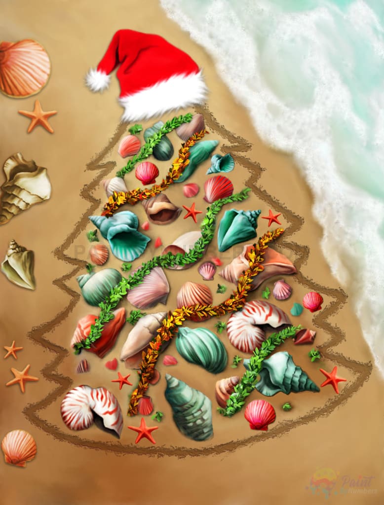 Christmas At The Beach Paint By Numbers Kit