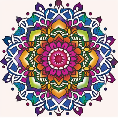 Colorful Mandala Flower