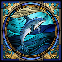 Thumbnail for Dolphin Stained Glass