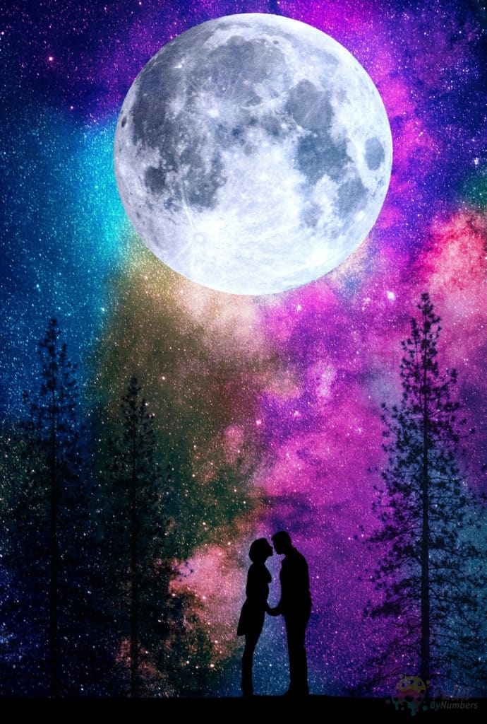 Eternal Love In The Moonlight Paint By Numbers Kit