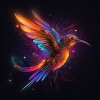 Thumbnail for Glowing Bright Hummingbird