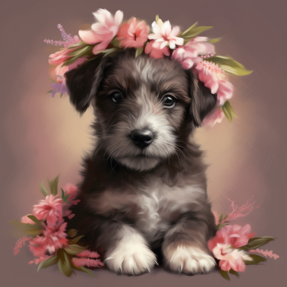 Flower Power Puppy