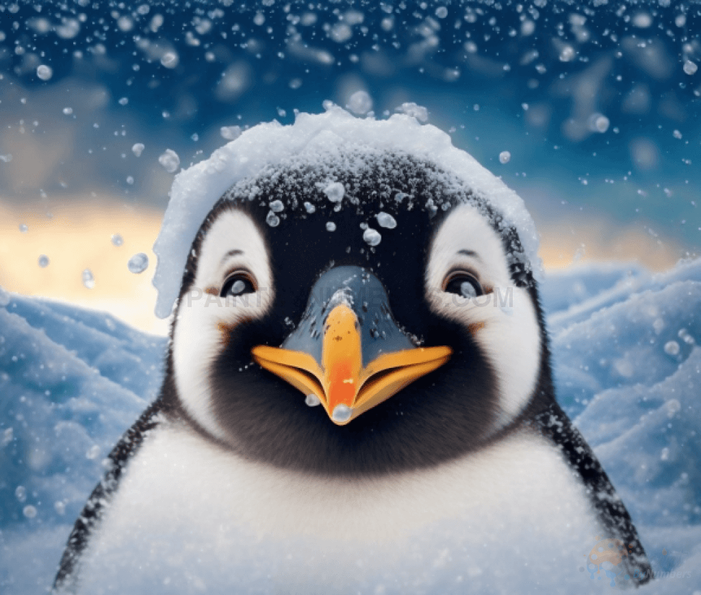 Happy Penguin Paint By Numbers