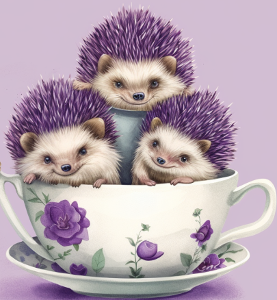 Hedgehogs For Tea Party