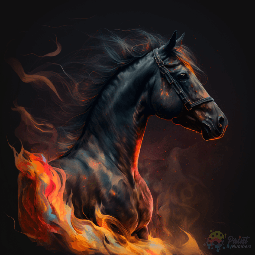 Horse Of Fire Paint By Numbers Kit