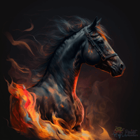 Thumbnail for Horse Of Fire Paint By Numbers Kit
