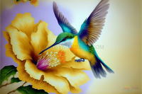Thumbnail for Humming Bird Spring Paint By Numbers Kit