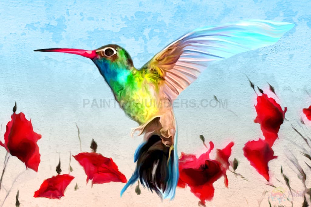 Hummingbird Motion Paint By Numbers Kit For Adults