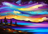 Thumbnail for Magical Evening Glow Painting