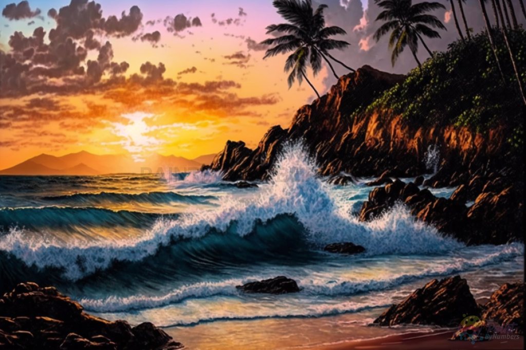Ocean Sunrise Paint By Numbers Kit