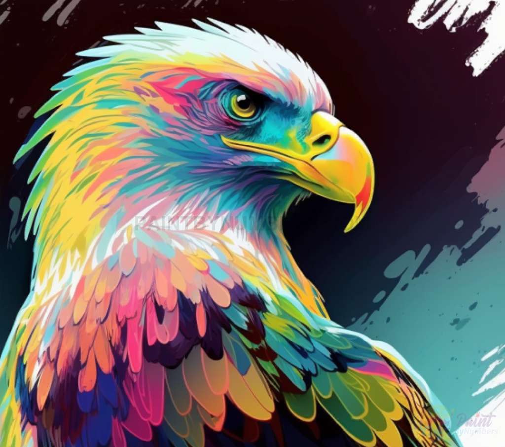Pastel Bald Eagle Paint By Numbers Kit