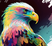 Thumbnail for Pastel Bald Eagle Paint By Numbers Kit