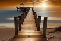 Thumbnail for Pier At Sunset Paint By Numbers Kit
