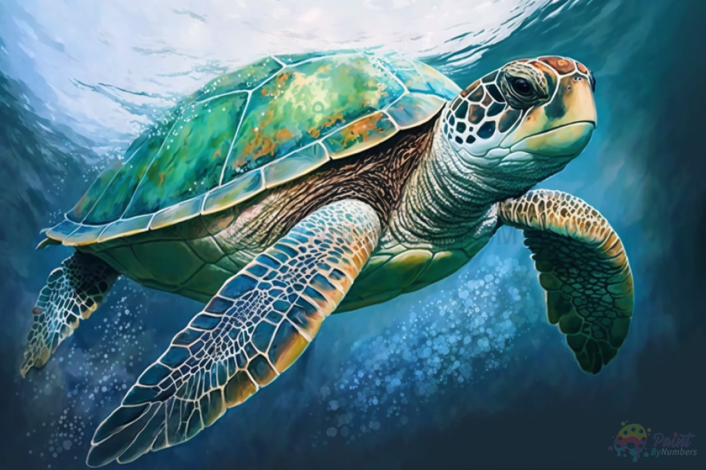 Sea Turtle Adventure By Numbers Kit