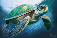 Thumbnail for Sea Turtle Adventure By Numbers Kit