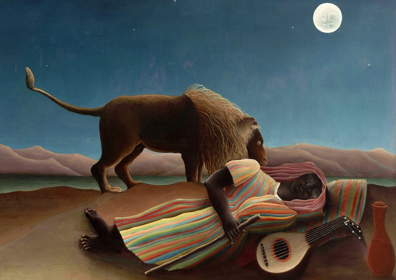 Sleeping Gypsy by French Artist Henri Rousseau