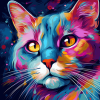 Thumbnail for Soft Painted Kitty Face