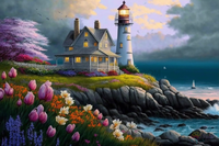 Thumbnail for The Lighthouse Paint By Numbers Kit