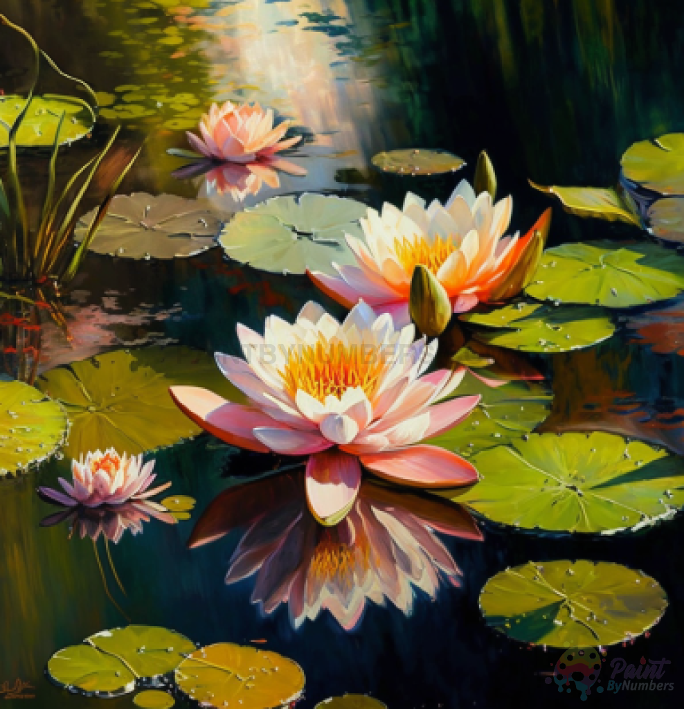 Water Lilies Painting Kit