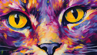 Thumbnail for Watercolor Cat Eyes